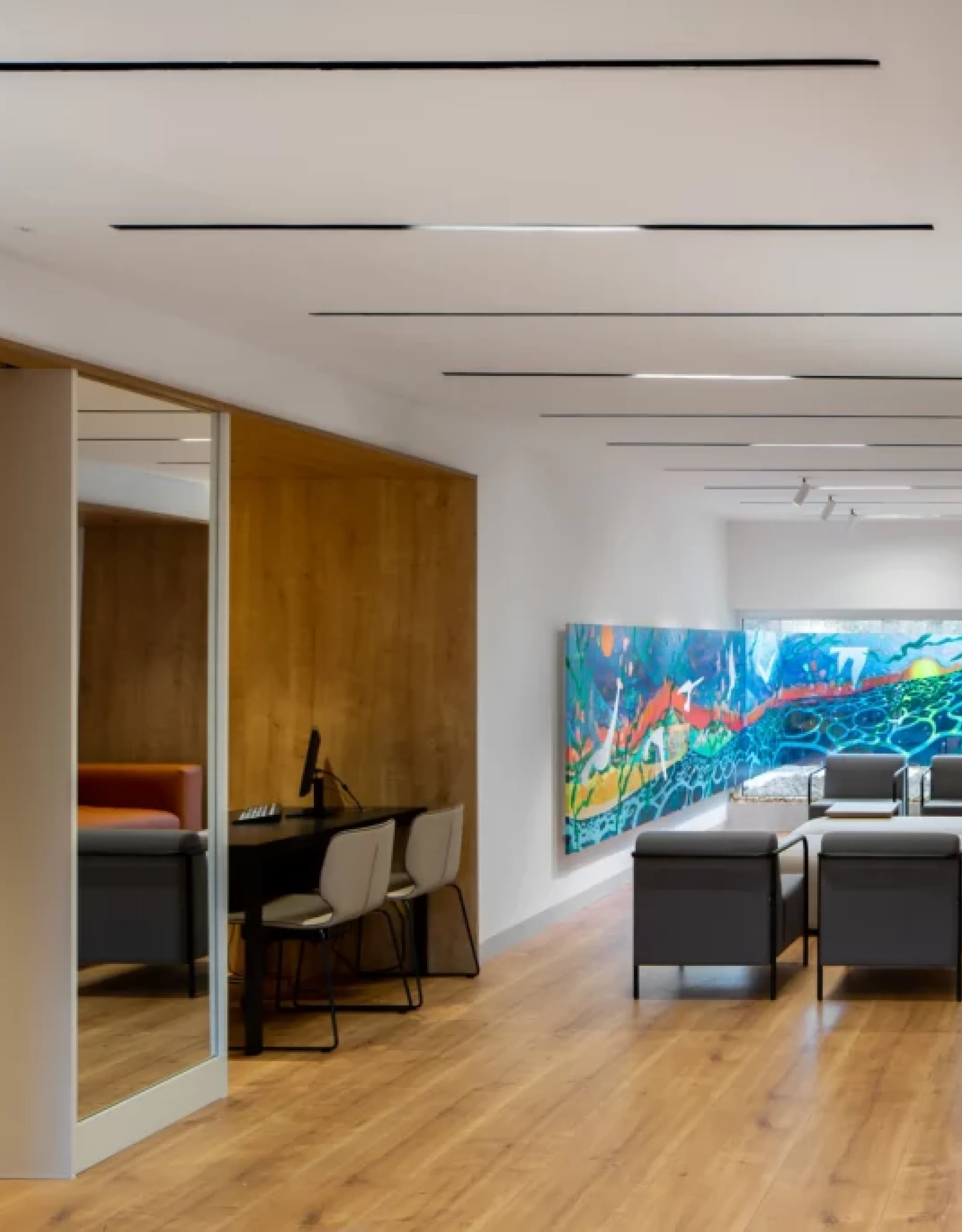 Fotografía de interiorismo de una notaría en Cádiz